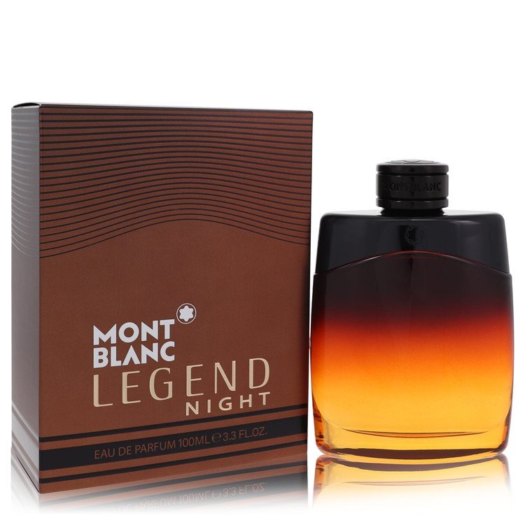 Montblanc Legend Night by Mont Blanc – Dark Woody Men's Eau de Parfum | Cardamom, Coumarin & Vetiver | 3.3 oz EDP