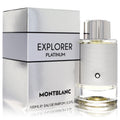 Montblanc Explorer Platinum by Mont Blanc – Fresh Woody Men's Eau de Parfum | Cardamom, Sandalwood & Musk | 3.4 oz EDP