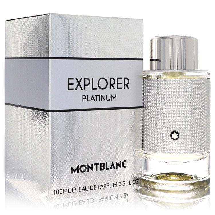 Montblanc Explorer Platinum by Mont Blanc – Fresh Woody Men's Eau de Parfum | Cardamom, Sandalwood & Musk | 3.4 oz EDP