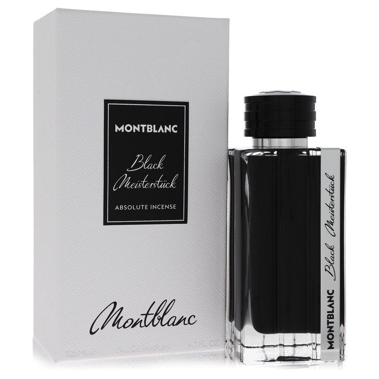 Montblanc Black Meisterstuck Absolute Incense by Mont Blanc – Smoky Resinous Men's Eau de Parfum | Incense, Leather & Amber | 4.2 oz EDP