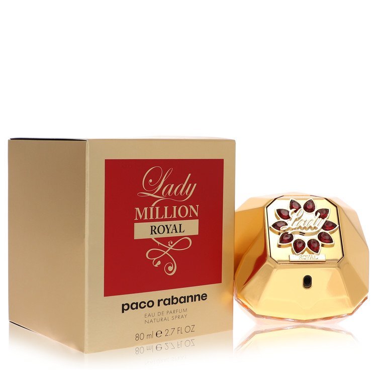 Lady Million Royal by Paco Rabanne – Luxe Floral Women's Eau de Parfum | Jasmine, Honey & Amber | 2.7 oz EDP