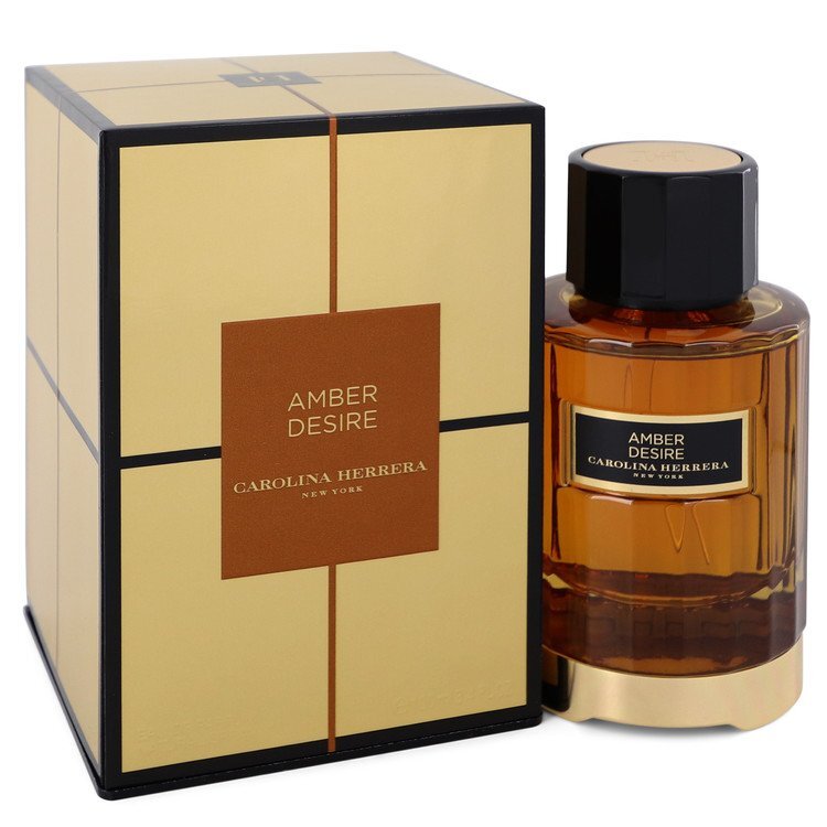 Amber Desire by Carolina Herrera – Warm Amber Unisex Eau de Parfum | Amber, Oud & Sandalwood | 3.4 oz EDP