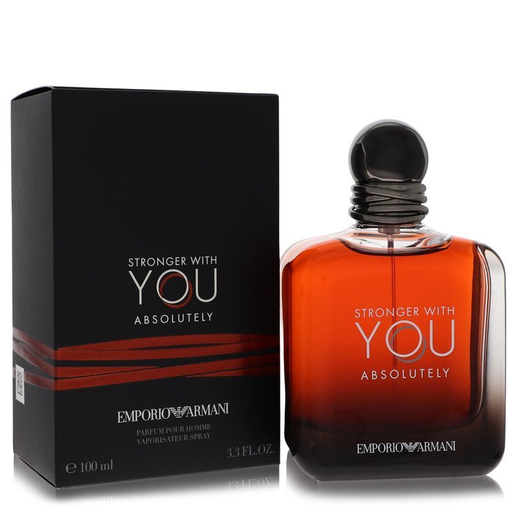 Stronger With You Absolutely by Giorgio Armani – Oriental Fougere Men's Eau de Parfum | Rum, Vanilla & Patchouli | 3.3 oz EDP