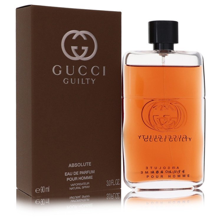 Gucci Guilty Absolute by Gucci – Woody Leather Men's Eau de Parfum | Leather, Patchouli & Vetiver | 3 oz EDP