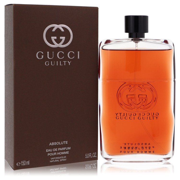 Gucci Guilty Absolute by Gucci – Woody Leather Men's Eau de Parfum | Leather, Patchouli & Vetiver | 5 oz EDP
