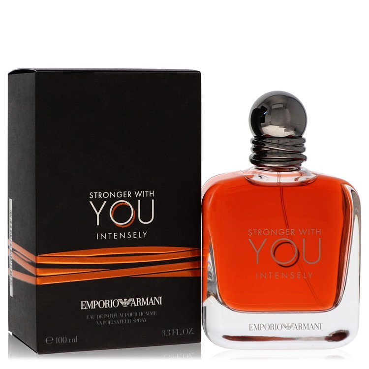 Stronger With You Intensely by Giorgio Armani – Oriental Fougere Men's Eau de Parfum | Toffee, Vanilla & Suede | 3.4 oz EDP