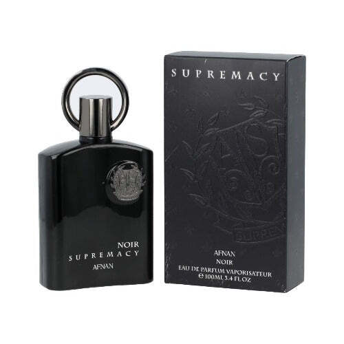 Supremacy Noir by Afnan – Woody Leather Unisex Eau de Parfum | Spruce, Pine & Patchouli | 3.4 oz EDP