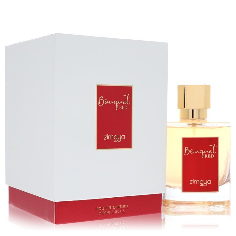Zimaya Bouquet Red by Afnan – Vibrant Floral Women’s Eau de Parfum | Red Rose, Peony & Warm Musk | 3.4 oz EDP