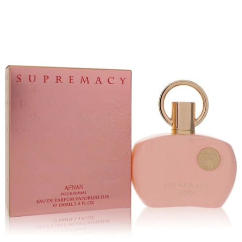 Supremacy Pink by Afnan – Floral Feminine Eau de Parfum | Rose, Peony & Musk | 3.4 oz EDP