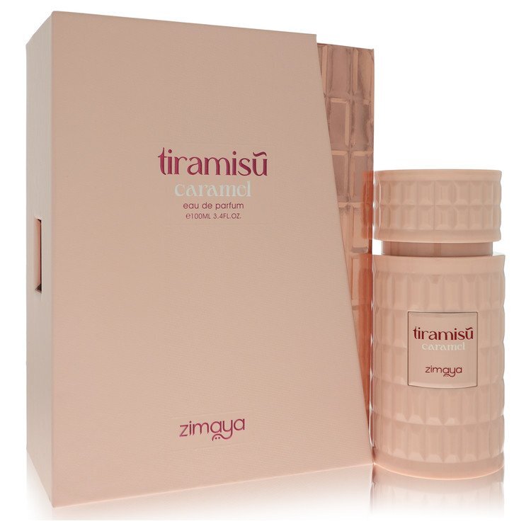 Zimaya Tiramisu Caramel by Afnan – Sweet Gourmand Unisex Eau de Parfum | Caramel, Vanilla & Tonka Bean | 3.4 oz EDP