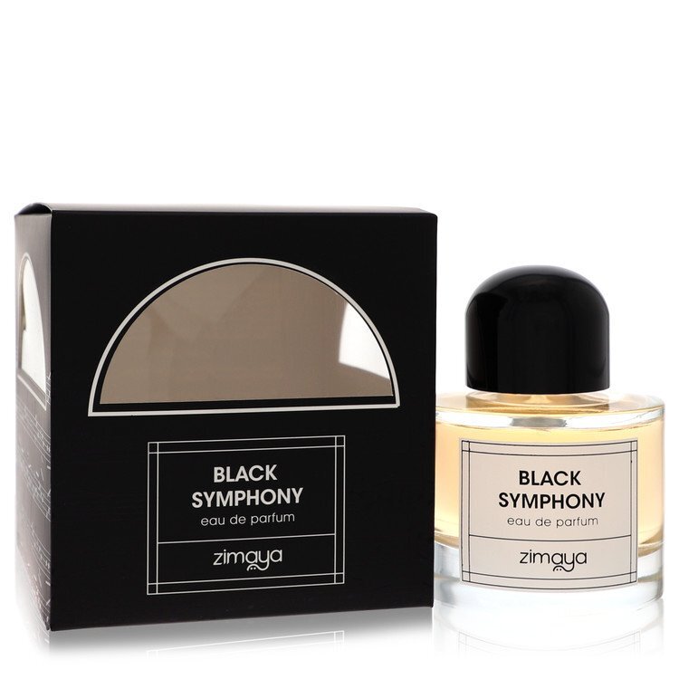 Zimaya Black Symphony by Afnan – Dark Oriental Unisex Eau de Parfum | Oud, Black Rose & Smoky Musk | 3.4 oz EDP