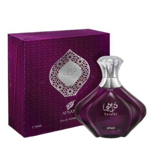 Afnan Turathi Purple by Afnan – Exotic Floral Women's Eau de Parfum | Cardamom, Jasmine & Musk | 3.4 oz EDP