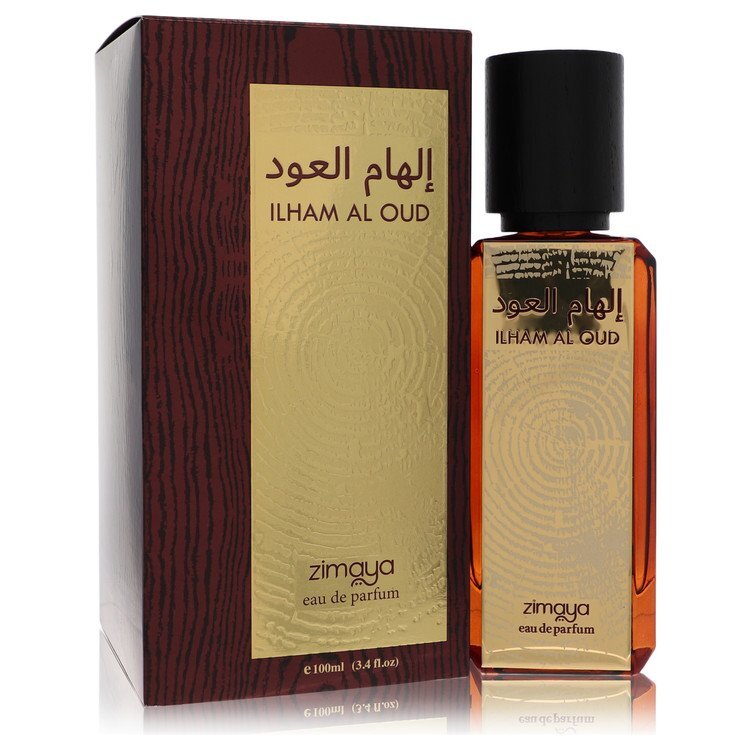 Zimaya Ilham Al Oud by Afnan – Rich Oud Unisex Eau de Parfum | Oud, Rose & Amber | 3.4 oz EDP