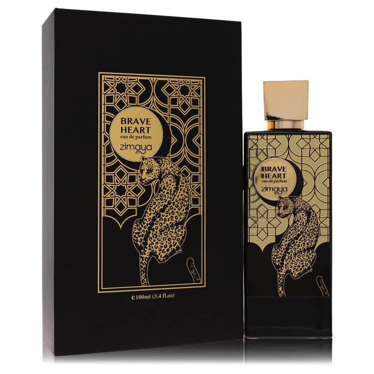 Zimaya Brave Heart by Afnan – Bold Woody Unisex Eau de Parfum | Oud, Amber & Musk | 3.4 oz EDP