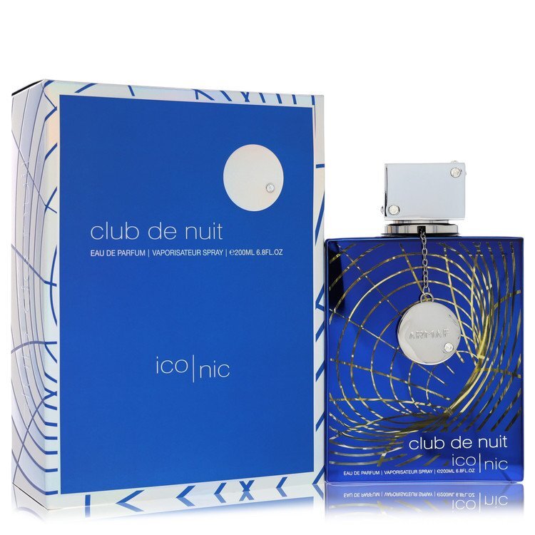 Club de Nuit Iconic Blue by Armaf – Fresh Aquatic Men's Eau de Parfum | Bergamot, Aquatic Notes & Musk | 6.8 oz EDP