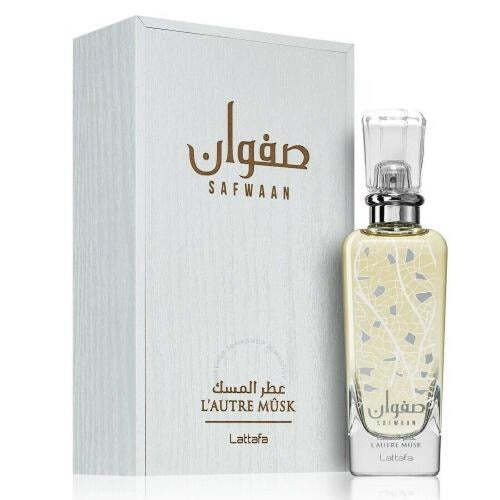 Lattafa Safwaan L'Autre Musk by Lattafa – Clean Musky Unisex Eau de Parfum | White Musk, Floral & Woody | 3.4 oz EDP