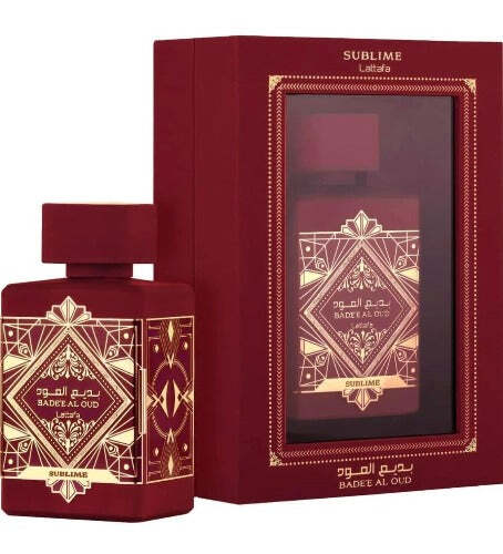 Lattafa Bade'e Al Oud Sublime by Lattafa – Woody Aromatic Unisex Eau de Parfum | Litchi, Jasmine & Vanilla | 3.4 oz EDP