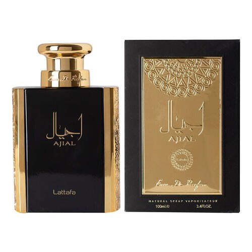 Lattafa Ajial by Lattafa – Rich Oriental Men's Eau de Parfum | Rose, Musk & Vanilla | 3.4 oz EDP