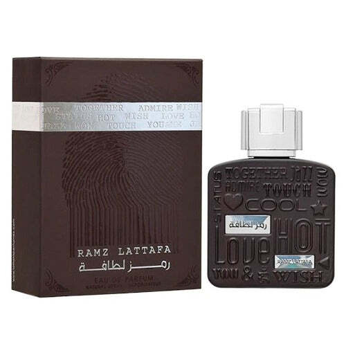 Lattafa Ramz Silver by Lattafa | Eau de Parfum Spray 3.4 oz Unisex | Aromatic Woody Fragrance