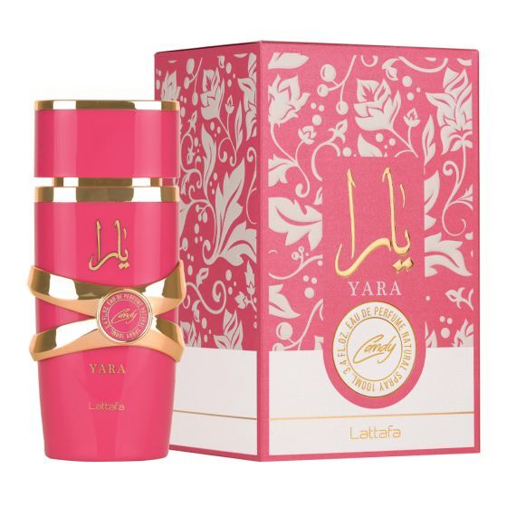 Lattafa Yara Candy by Lattafa | Eau de Parfum Spray 3.4 oz Women | Gourmand Fruity Fragrance