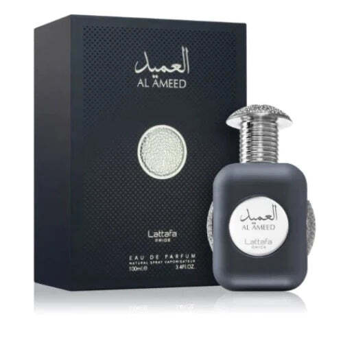 Lattafa Pride Al Ameed Silver by Lattafa | Eau de Parfum Spray 3.4 oz Unisex | Oriental Leather Fragrance