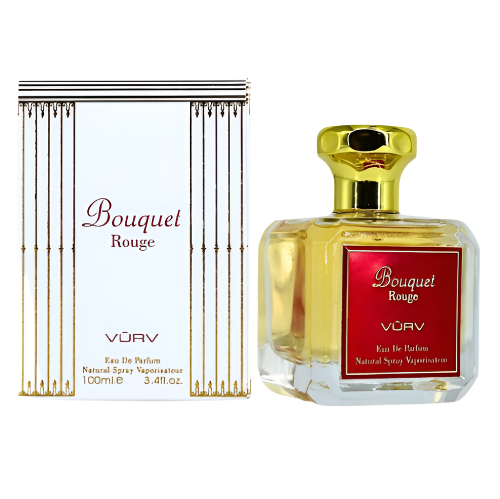 Lattafa Vurv Bouquet Rouge by Lattafa | Eau de Parfum Spray 3.4 oz Women | Floral Fruity Fragrance