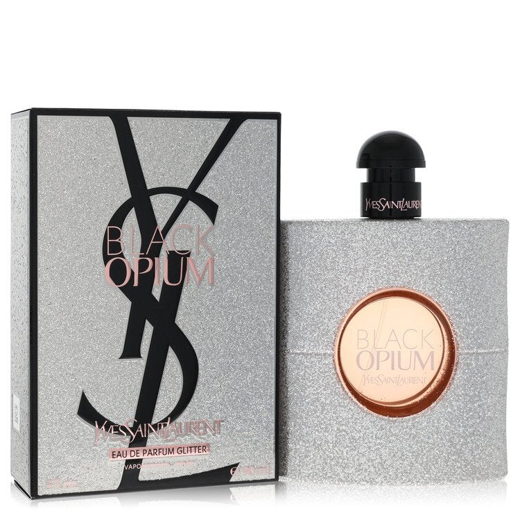 Black Opium Glitter by Yves Saint Laurent | Eau de Parfum Spray 3 oz Women | Oriental Floral Fragrance