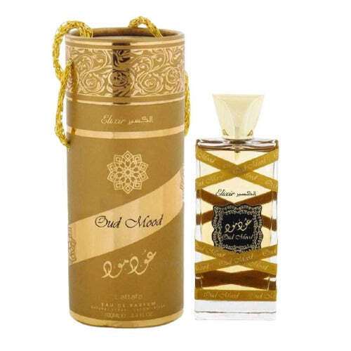 Lattafa Oud Mood Elixir by Lattafa | Eau de Parfum Spray 3.4 oz Unisex | Oriental Woody Fragrance