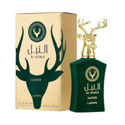 Lattafa Al Noble Safeer by Lattafa | Eau de Parfum Spray 3.4 oz Unisex | Aromatic Woody Fragrance