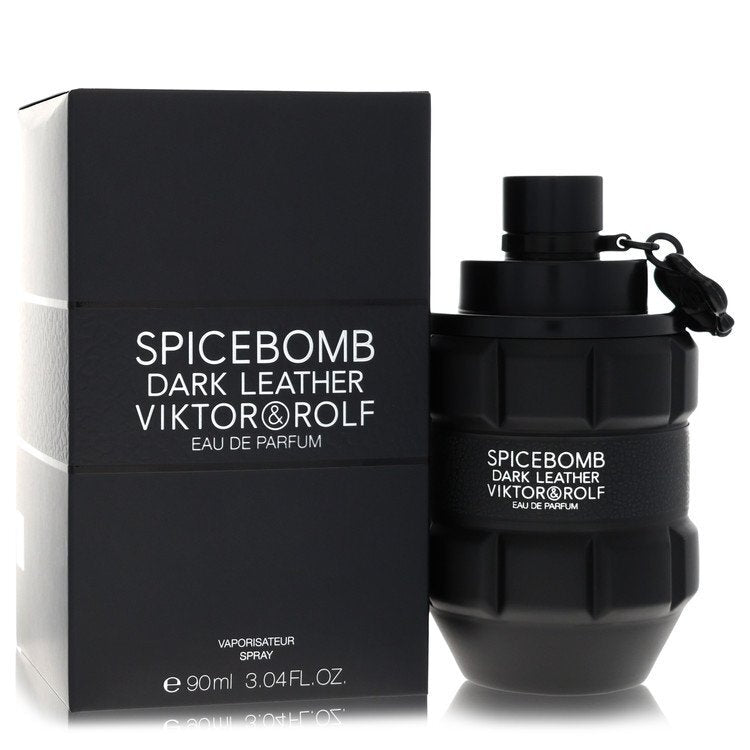 Spicebomb Dark Leather by Viktor & Rolf | Eau de Parfum Spray 3 oz Men | Spicy Leather Fragrance