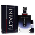 Tommy Hilfiger Impact Intense by Tommy Hilfiger | Eau de Parfum Spray + 0.14 oz Travel Spray 3.4 oz Men | Aromatic Fougere Fragrance