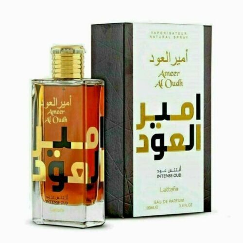 Lattafa Ameer Al Oudh Intense by Lattafa | Eau de Parfum Spray 3.4 oz Unisex | Woody Oud Fragrance
