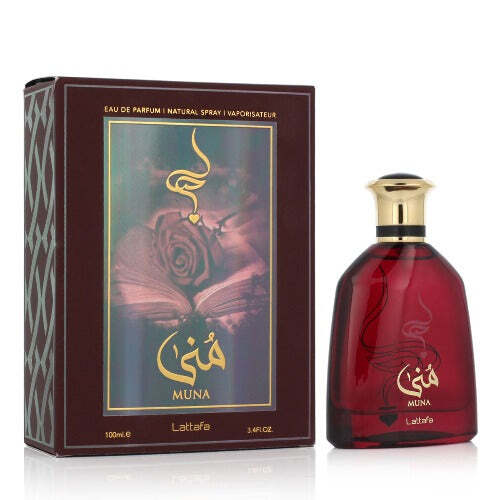 Lattafa Muna by Lattafa | Eau de Parfum Spray 3.4 oz Unisex | Fruity Floral Fragrance
