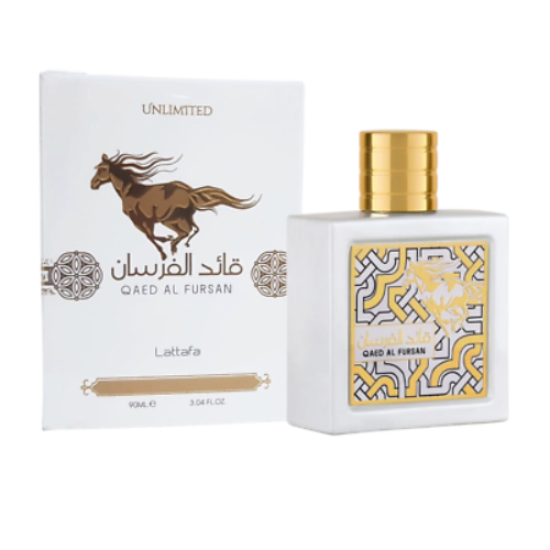 Lattafa Qaed Al Fursan Unlimited by Lattafa | Eau de Parfum Spray 3.04 oz Unisex | Fruity Floral Woody Fragrance