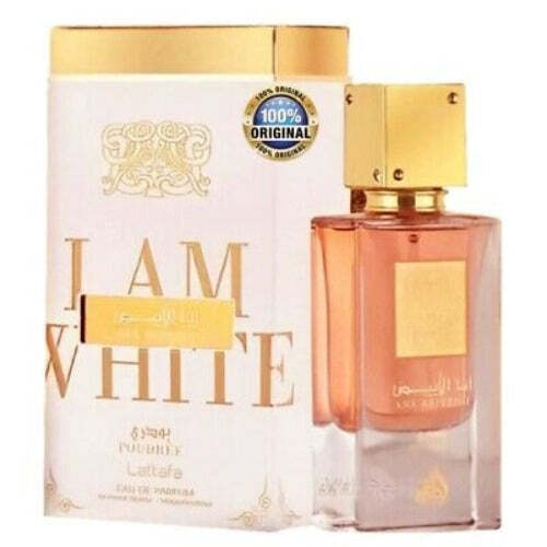 Lattafa Ana Abiyedh White Poudree by Lattafa | Eau de Parfum Spray 2.0 oz Unisex | Powdery Floral Fragrance