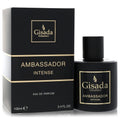 Gisada Ambassador Intense by Gisada – Woody Aromatic Men's Eau de Parfum | Bergamot, Oud & Amber | 3.4 oz EDP