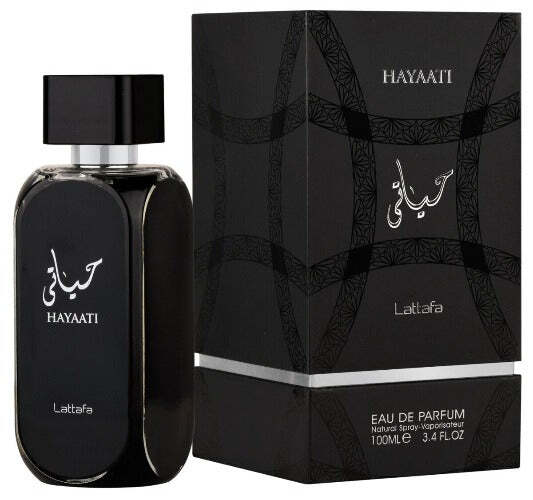 Lattafa Hayaati by Lattafa | Eau de Parfum Spray 3.4 oz Men | Woody Amber Fragrance