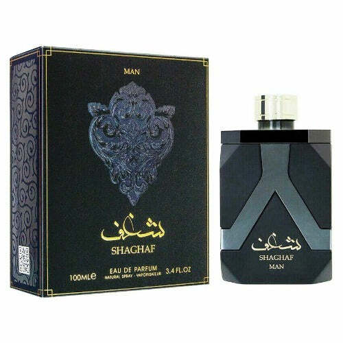Lattafa Shaghaf Eau de Parfum | Lemon Lavender Cardamom Cypriol Patchouli Praline Black Amber | Men 3.4 oz