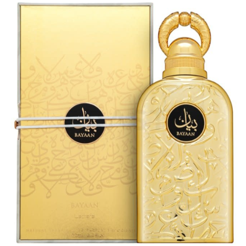 Lattafa Bayaan Eau de Parfum | Cassis Litchi Pink Pepper Rose Praline Cardamom Oud Vanilla | Unisex 3.4 oz