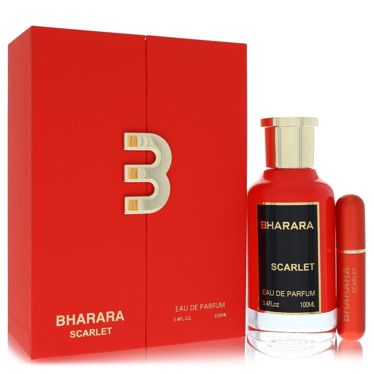 Bharara Scarlet by Bharara Beauty – Bold Floral Unisex Eau de Parfum | Red Berries, Rose & Amber | 3.4 oz EDP