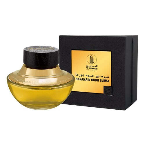 Al Haramain Oudh Burma Eau de Parfum | Cardamom Lavender Leather Amber Tonka Bean Oud | Unisex 2.5 oz