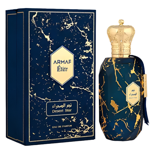 Armaf Eter Desert Star Eau de Parfum | Bergamot Vetiver Cashmere Wood Pink Pepper Amber Cedar | Unisex 3.4 oz