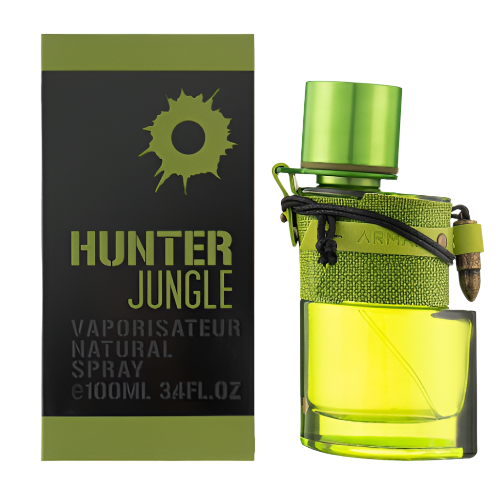 Armaf Hunter Jungle Man Eau de Parfum | Lavender Cardamom Cinnamon Leather Oud Patchouli | Men 3.4 oz