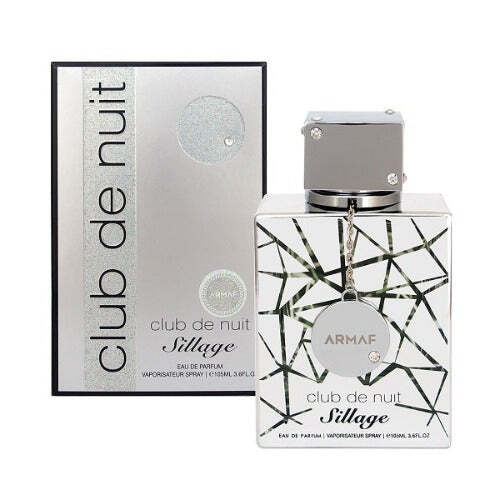 Armaf Club De Nuit Sillage Eau de Parfum | Bergamot Jasmine Rose Sandalwood Ambroxan | Men 3.6 oz