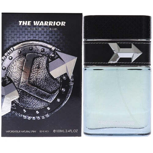 Armaf Warrior Eau de Parfum | Citrus Pink Pepper Cedar Ginger Sandalwood | Men 3.4 oz