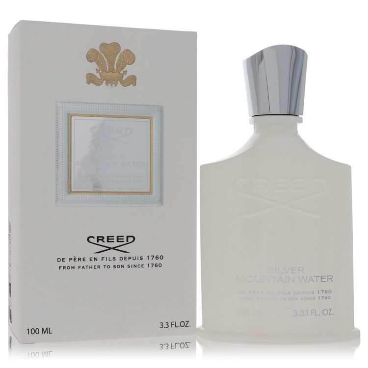 Silver Mountain Water by Creed – Fresh Aquatic Men's Eau de Parfum | Bergamot, Green Tea & Musk | 3.3 oz EDP