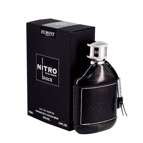 Dumont Nitro Black Eau de Parfum | Men's Dark Woody Cologne 3.4 oz