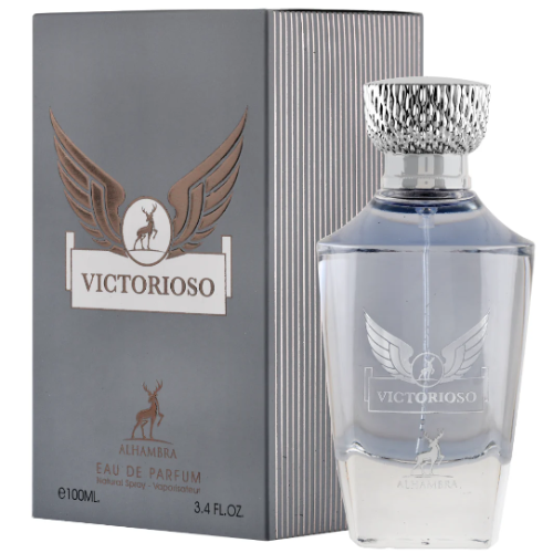 Maison Alhambra Victorioso Eau de Parfum | Marine Bergamot Bay Leaf Jasmine Ambergris Oak Moss Guaiac Wood Patchouli | Men 3.4 oz