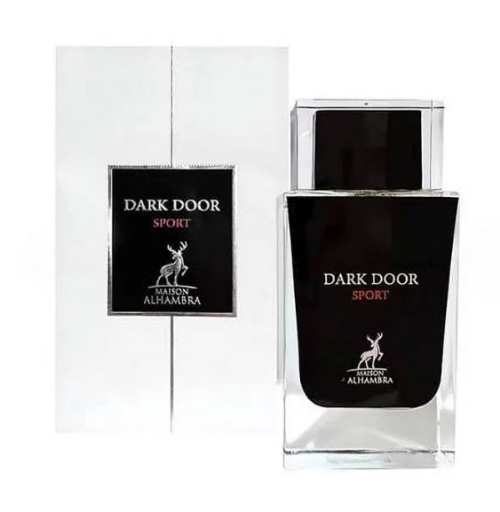 Maison Alhambra Dark Door Sport Eau de Parfum | Fresh Spicy Aromatic Woody | Men 3.4 oz