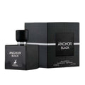 Maison Alhambra Anchor Black Eau de Parfum | Cardamom Jasmine Black Leather Patchouli White Moss Amber | Men 3.4 oz